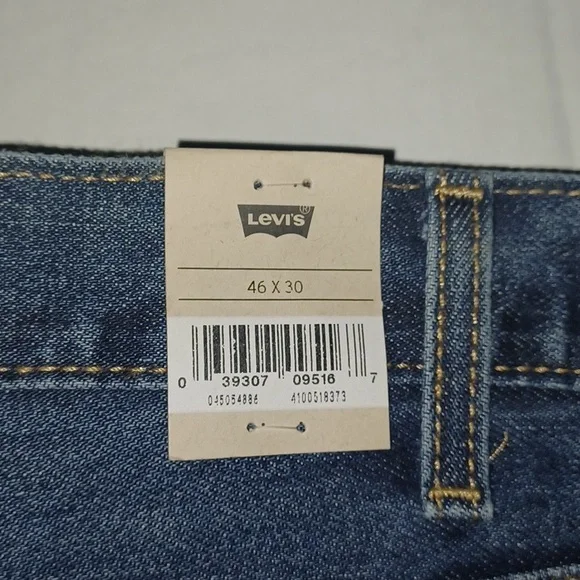 Levi's 505 Regular Fit Jeans Big&Tall 46x30 NWT - Picture 2 of 5
